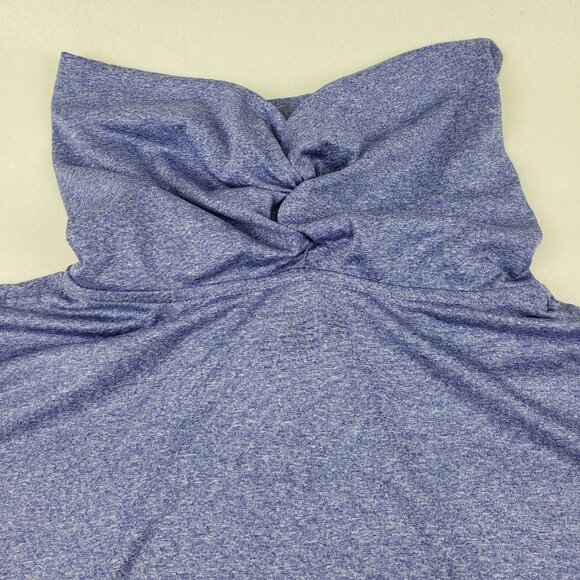Albion Cowl Neck Pullover Sweatshirt Womens Large Blue Long Sleeve Active Top - Picture 7 of 12
